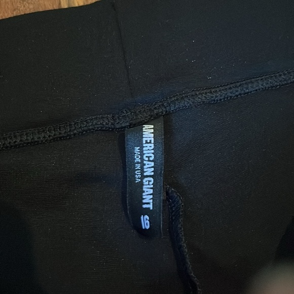 American Giant | Double Knit Ponte Slim Pant Front Pocket in Black Size 16 - Picture 10 of 13